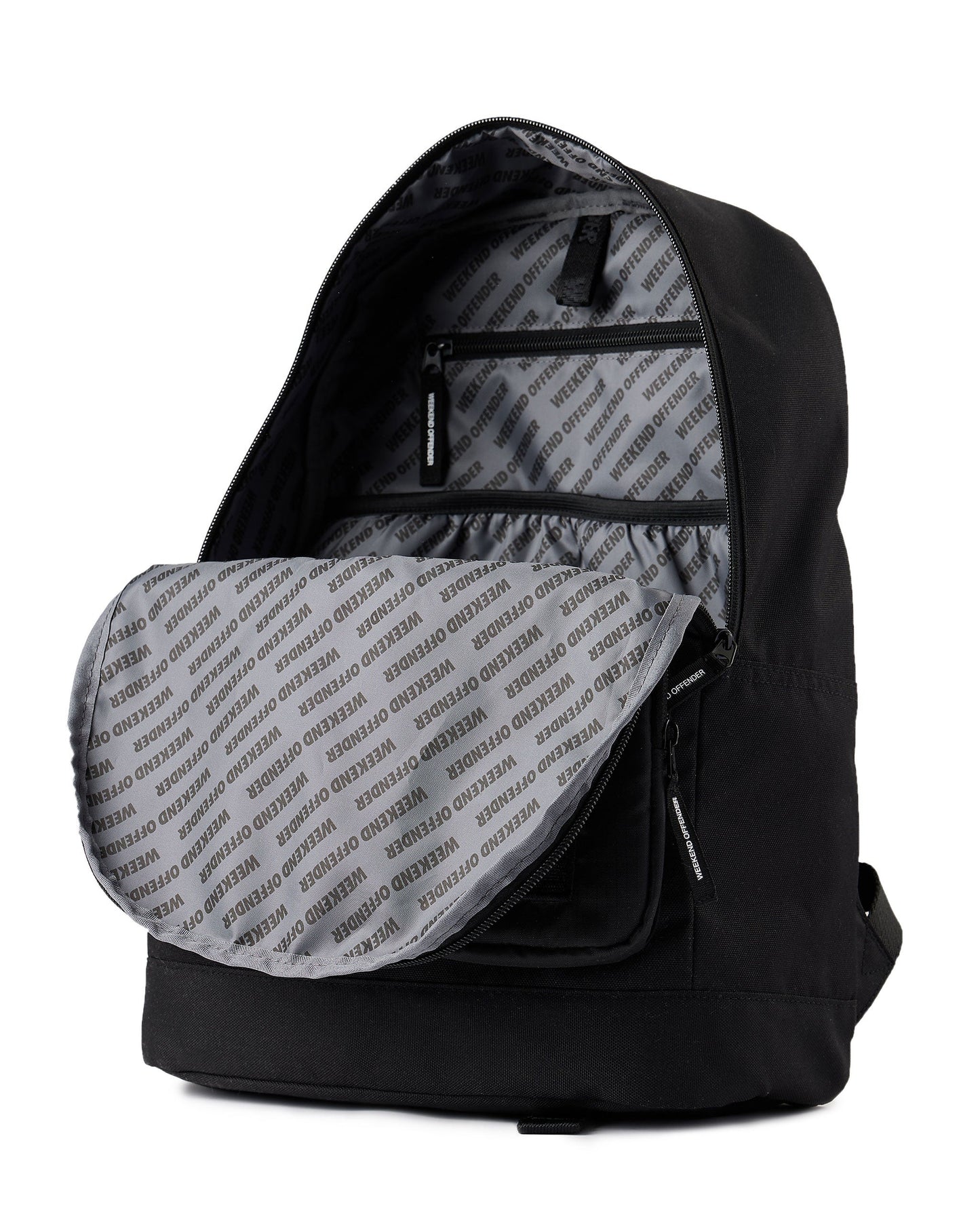 klassischer wanderrucksack Weekend Offender Klassischer Rucksack Schwarz Ripstop – Casuals